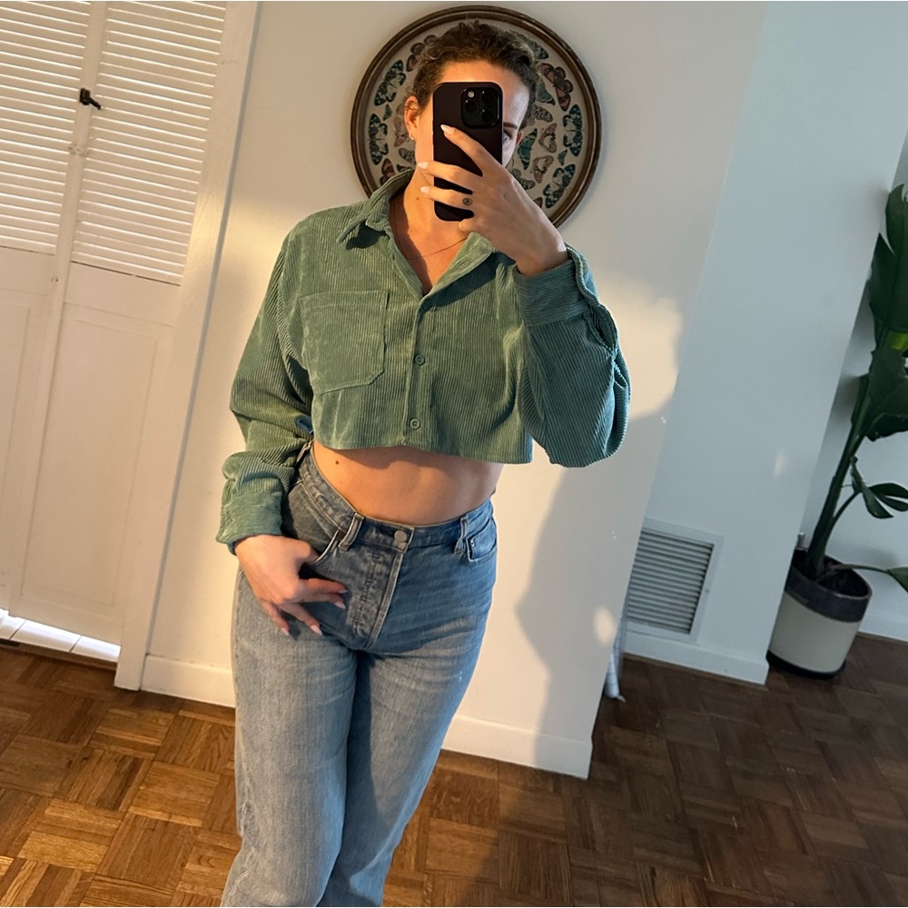 Adika cropped corduroy top / size S